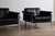 Vintage Model 6912 Lounge Chairs in Black Leather by Horst Brüning for Kill International, Germany, 1967, Set of 2 For Sale - Image 9 of 18