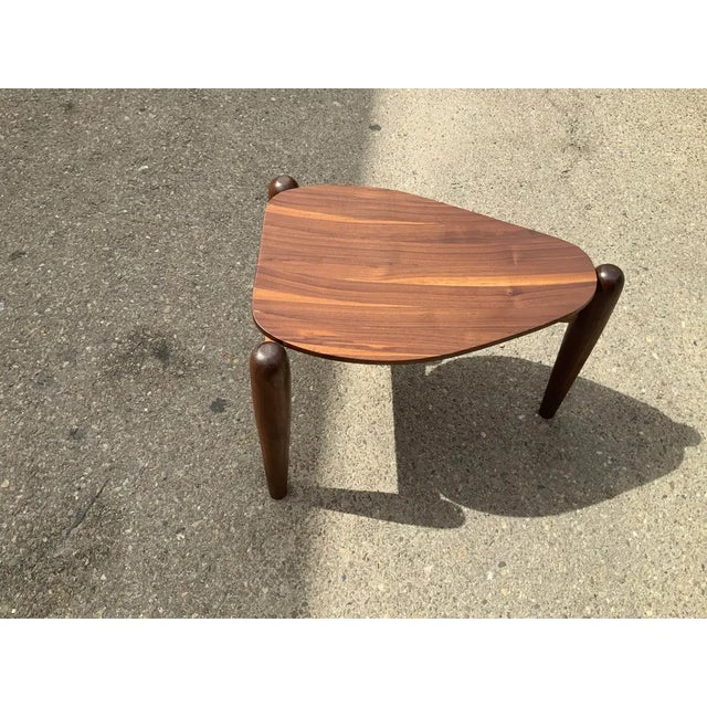 Mid-Century Modern Mid Century Modern Walnut Ottoman For Sale - Image 3 of 5