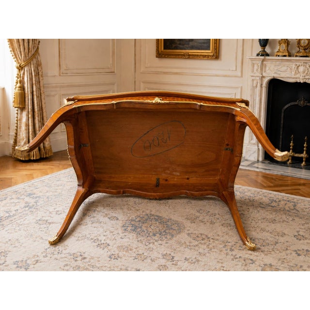 1840s French Artisan Neoclass Mahogany Bronze Table - 1 Pc For Sale - Image 9 of 11
