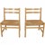 Set of two Hans Wegner CH47 chairs from the 1970s in good condition with some stains on the seat and a few marks and...