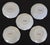 Late 19th Century 19th Century English Bone China Blue and White Tea Cup Set for Five - 15 pcs For Sale - Image 5 of 16