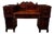 William IV Mahogany Twin Pedestal Sideboard with Carved Back, England, 1837 For Sale