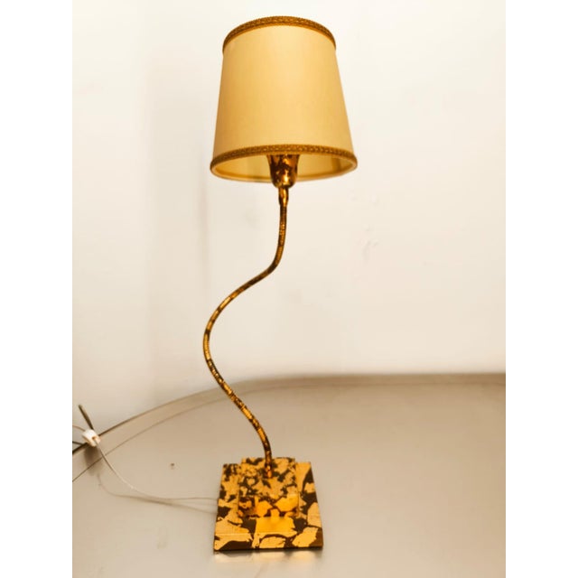 Adjustable Brass Lamp with Parchment For Sale - Image 12 of 18