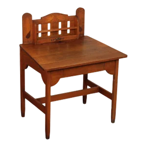 Stickley Brothers Quaint Antique Arts & Crafts Oak Inlaid Writing Desk
