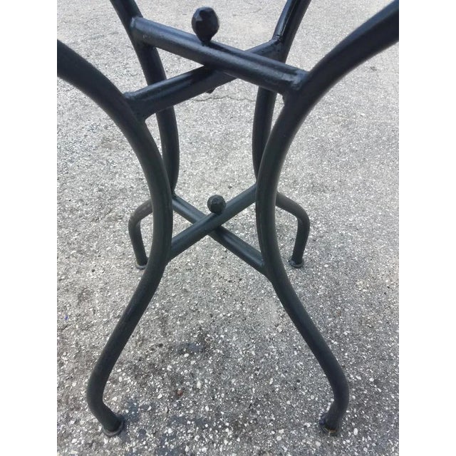 20" Moroccan White Mosaic Side Table For Sale - Image 4 of 6