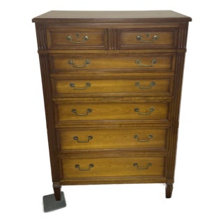 Vintage Henredon Heritage Highboy Chest For Sale