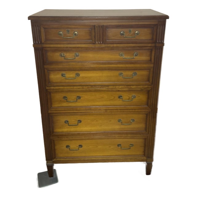 Vintage Henredon Heritage Highboy Chest For Sale