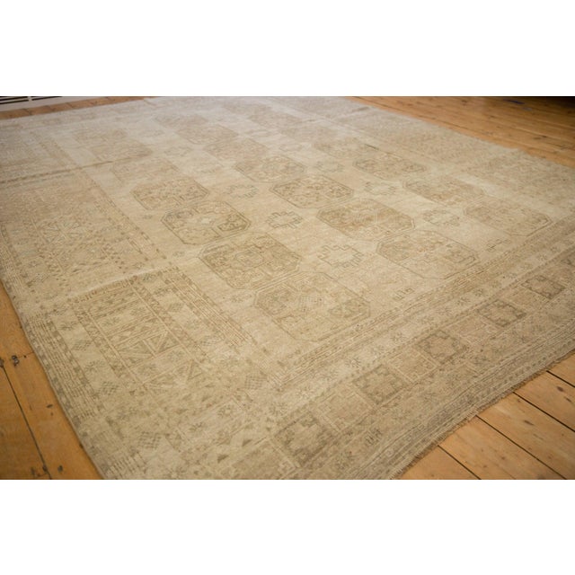 1950s Vintage Afghani Ersari Elephant Footprint Wool Carpet For Sale - Image 11 of 11