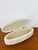 Cream Vintage 1980s Tessellated Stone & Reed Oval Lidded Box / Maitland Smith Style For Sale - Image 8 of 10