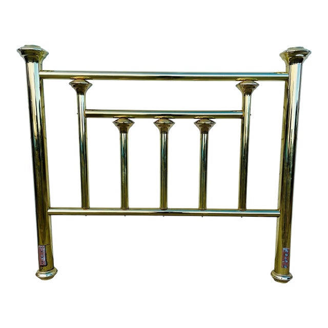 Mid 20th Century Vintage Mid Century Modern Brass Headboard For Sale