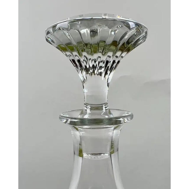 Early 21st Century Rare Baccarat Crystal France Massena Liquor & Whiskey Decanter With Stopper For Sale - Image 5 of 10