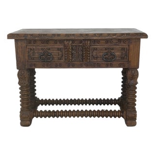 Jason Scott Hand Carved Console Table For Sale