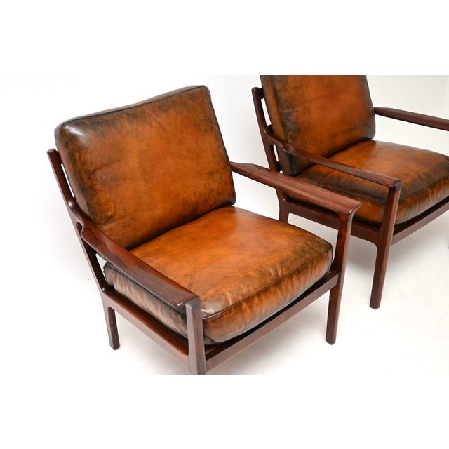 Vintage Scandinavian Chairs by Frederik Kayser from Vatne Lenestolfabrikk, 1960, Set of 2 For Sale - Image 10 of 16