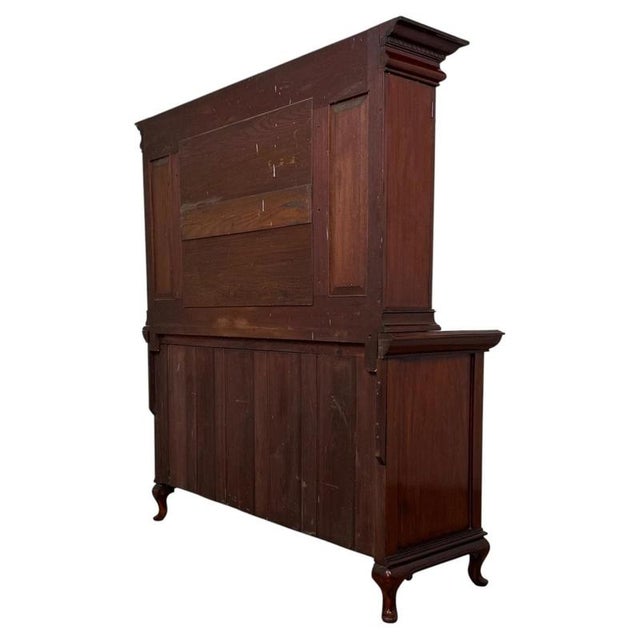 Brown Antique Early 20th Century Arts and Crafts Mahogany Sideboard For Sale - Image 8 of 13