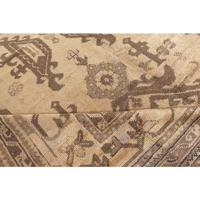 Antique Turkish Oushak Rug For Sale In New York - Image 6 of 8
