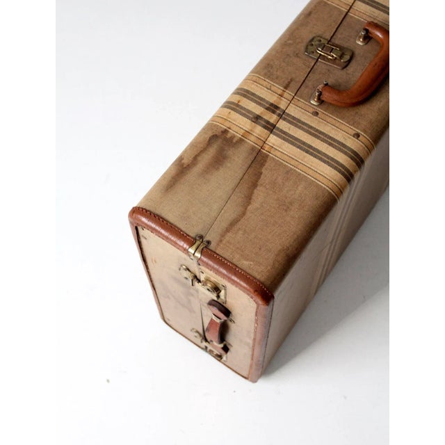 Vintage Striped Wardrobe Suitcase Chairish