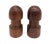 Offered is one set of carved and lathed Teak wood salt and pepper shakers made in Denmark in the 1960s. There is no...