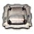 Metal French Style Silverplate Serving Tray — Scalloped Beaded Rim With Claw Feet 12" For Sale - Image 7 of 8