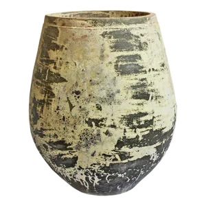 Tumbler Yellow Vintage Earth Ware Pot Planter