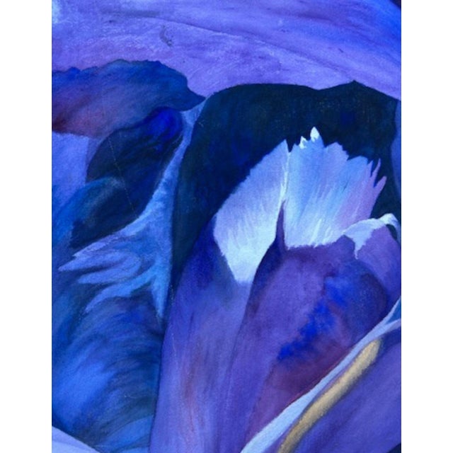 1980s Watercolor, Double-Sided, Floral Still LIfe, Signed by Florence Strauss For Sale - Image 13 of 18