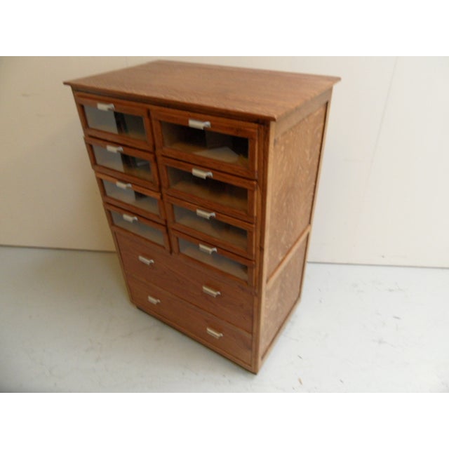 Vintage Dutch Shop Display Cabinet with Drawers, 1950s For Sale - Image 13 of 15