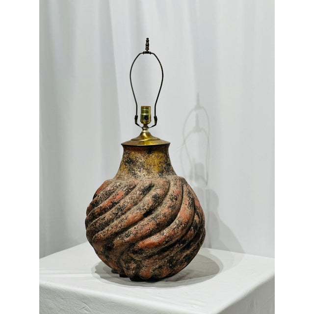 Late 20th Century Organic Post Modern Resin Lamp For Sale - Image 9 of 10
