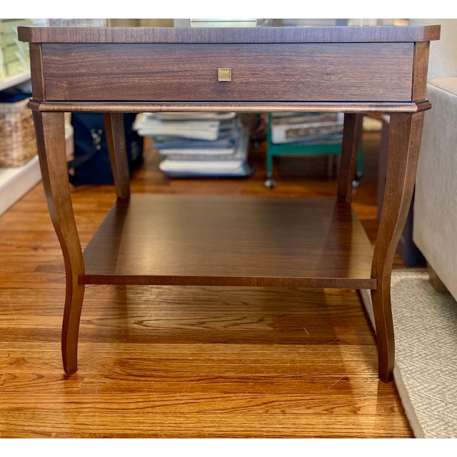 This is the West Paces side table part of the Suzanne Kasler Collection for Hickory Chair. This design studio display...