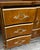 French Provincial Scott Thomas Walnut Parcel Gilt 7 Drawer Dresser/Chest For Sale - Image 3 of 12