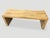 Contemporary Andrianna Shamaris Natural Teak Wood Wave Bench For Sale - Image 3 of 18