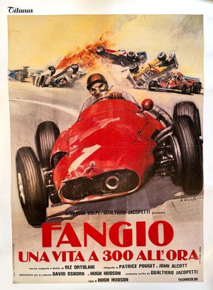 Fangio Una Vita a 300 All’Ora Averardo Ciriello Original 1978 Movie Poster