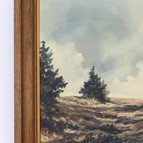 1930s Liege School Artist, Landscape Composition, 1930s, Oil Painting on Canvas, Framed For Sale - Image 5 of 9
