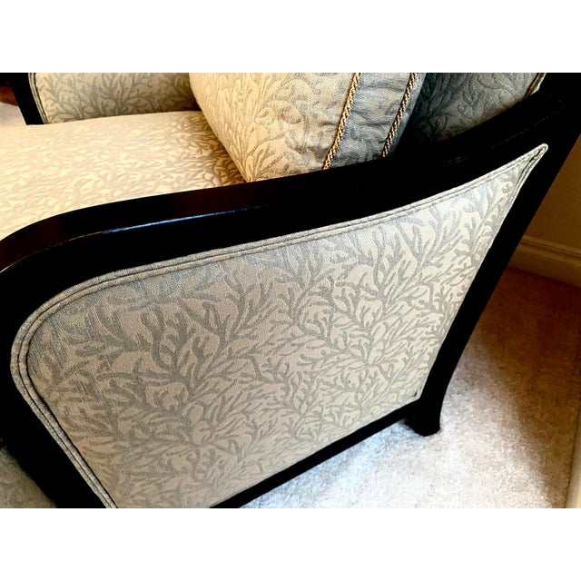 Ethan Allen Vintage Neoclassical Upholstred Accent Chair Mint Condition For Sale - Image 13 of 16