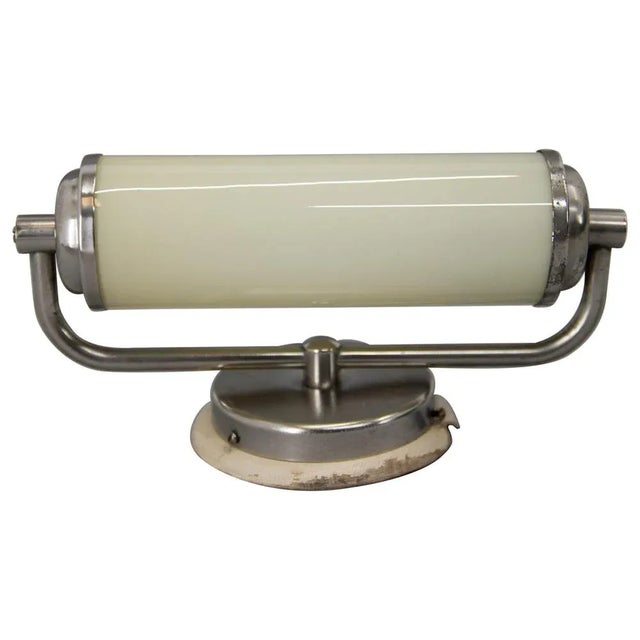 Bauhaus Style Nickel-Plated Wall Lamp, 1930s For Sale - Image 10 of 10