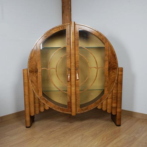 Vintage Art Deco Display Cabinet, 1930s For Sale - Image 6 of 6