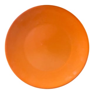 1960s Mid Century Period California Toyon Red Pottery Platter - Rare For Sale