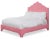 Modern Clementine California King Bedframe, Rose Linen For Sale - Image 3 of 4
