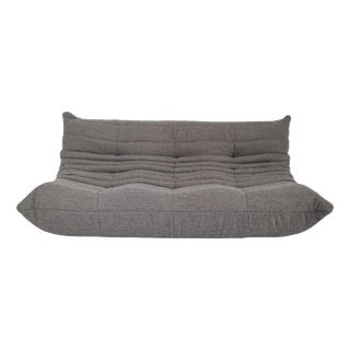 Togo 3-Seater Sofa in Grey Bouclé from Ligne Roset For Sale