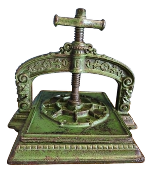 Cast Iron Book Press, Late 19th Century