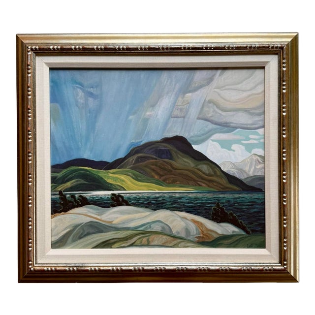 1970s Framed Artwork Reproduction of "Summer Storm" by Franklin Carmichael (1890 - 1945) For Sale