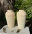 Vintage Sculptural Ribbed Plaster Table Lamps, a Pair For Sale - Image 10 of 12