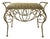 Vintage Wrought Iron Italian Boudoir Hollywood Regency Style Vanity Bench For Sale