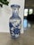 Chinoiserie Vintage Hand-Painted Chinoiserie Floor Vase With Blue & White Floral and Avian Motif For Sale - Image 3 of 12