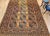 Vintage Afghan Ersari Rug, Hand-Knotted Wool, Allover Geometric Design, Camelhair & Navy, 9’ X 13’ For Sale In Chicago - Image 6 of 12