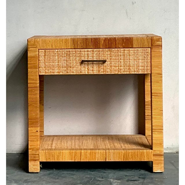 This individual nightstand, a testament to the enduring legacy of Bielecky Brothers’ American craftsmanship, combines...