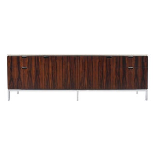Florence Knoll Four Position Rosewood Credenza For Sale
