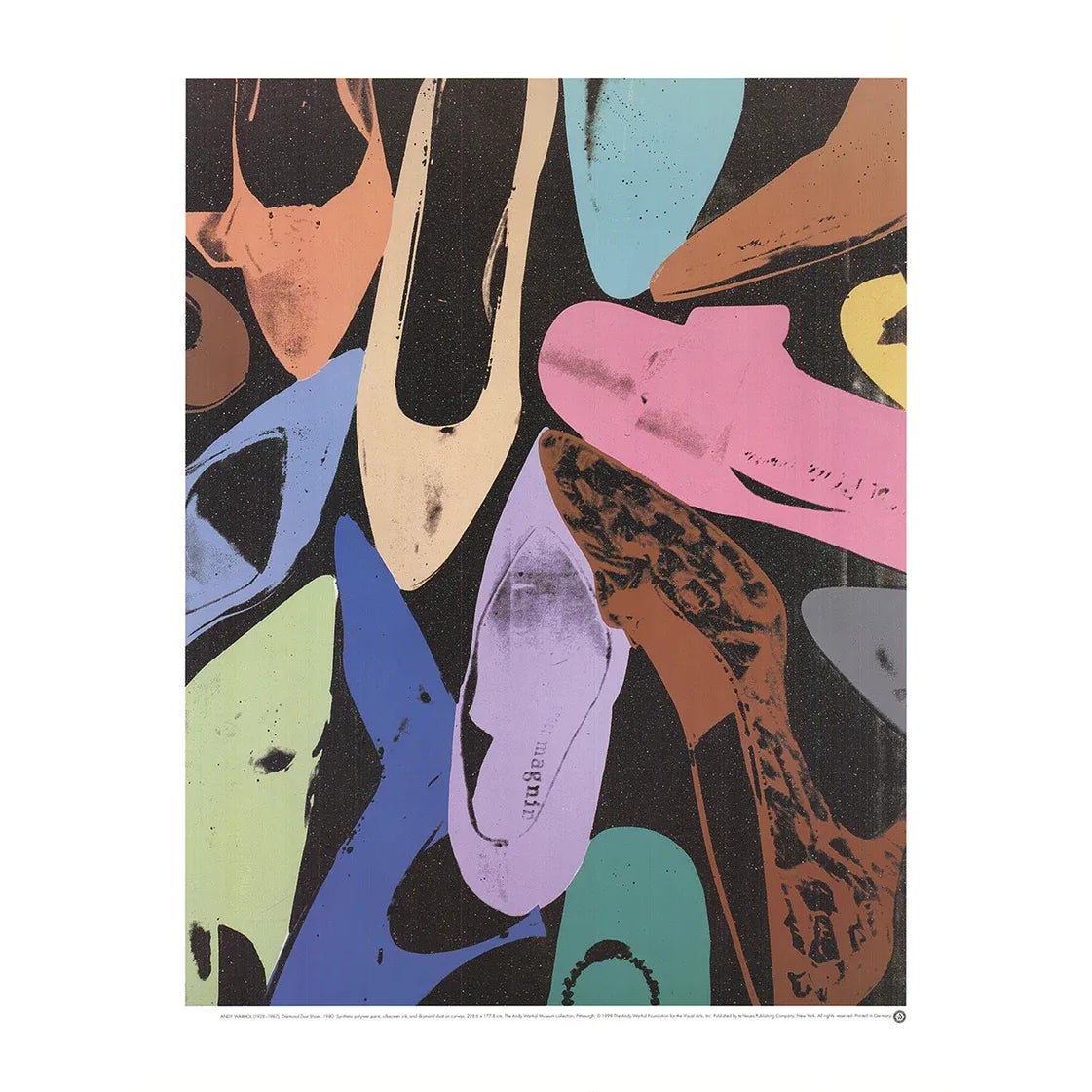 1999 Andy Warhol 'Diamond Dust Shoes' Offset Lithograph | Chairish