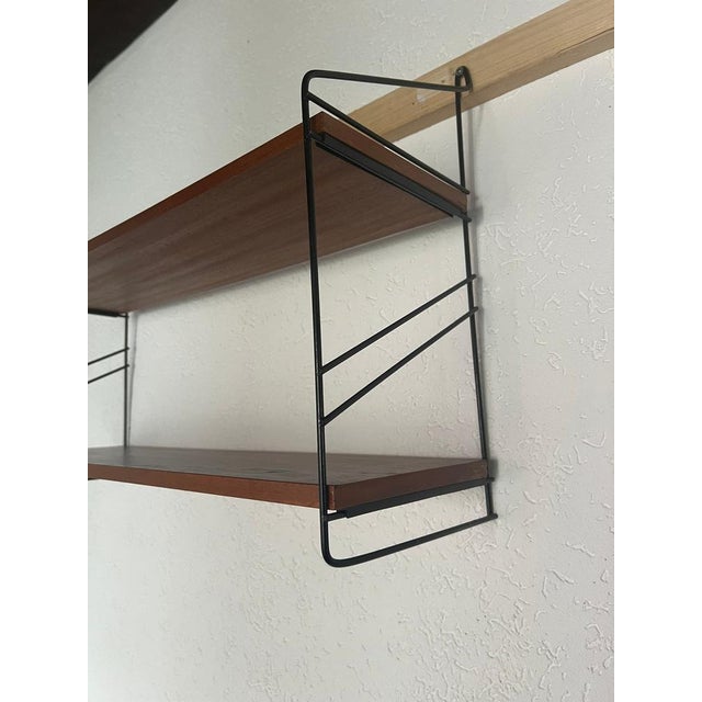 Small Mid-Century String Shelf in the style of WHB, 1960s