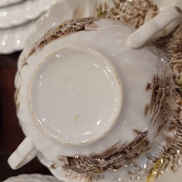 Dinnerware Set from Johnson Bros Porcelain, 1940s, Set of 81 For Sale - Image 14 of 18