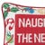 Modern Naughty Is the New Nice Needlepoint Pillow For Sale - Image 3 of 3