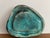 Teal Mid Century Modern Art Pottery Ashtray For Sale - Image 8 of 9